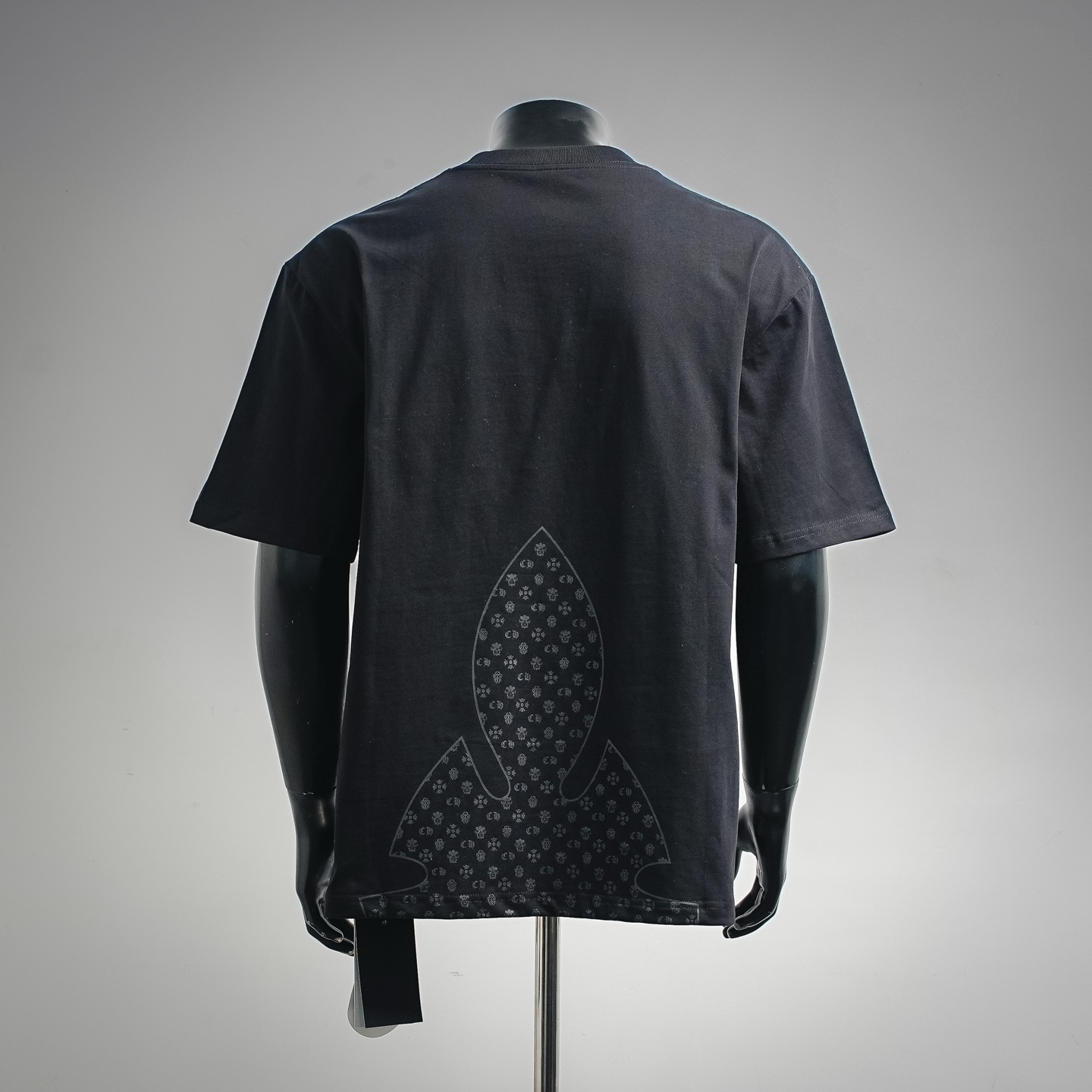 Chrome hem printed t-shirt