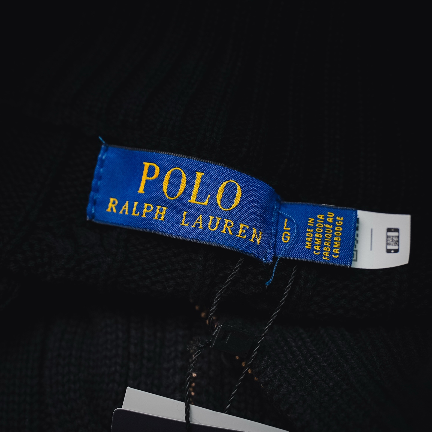 Ralph knit sweater zip-up coat