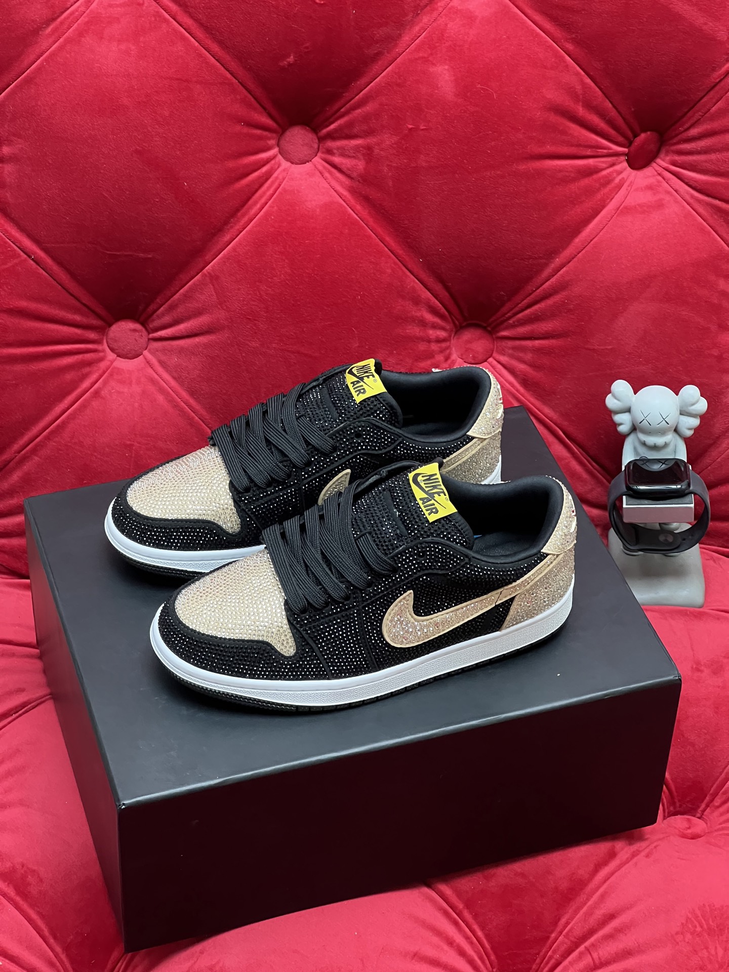 Air rhinestone sneakers