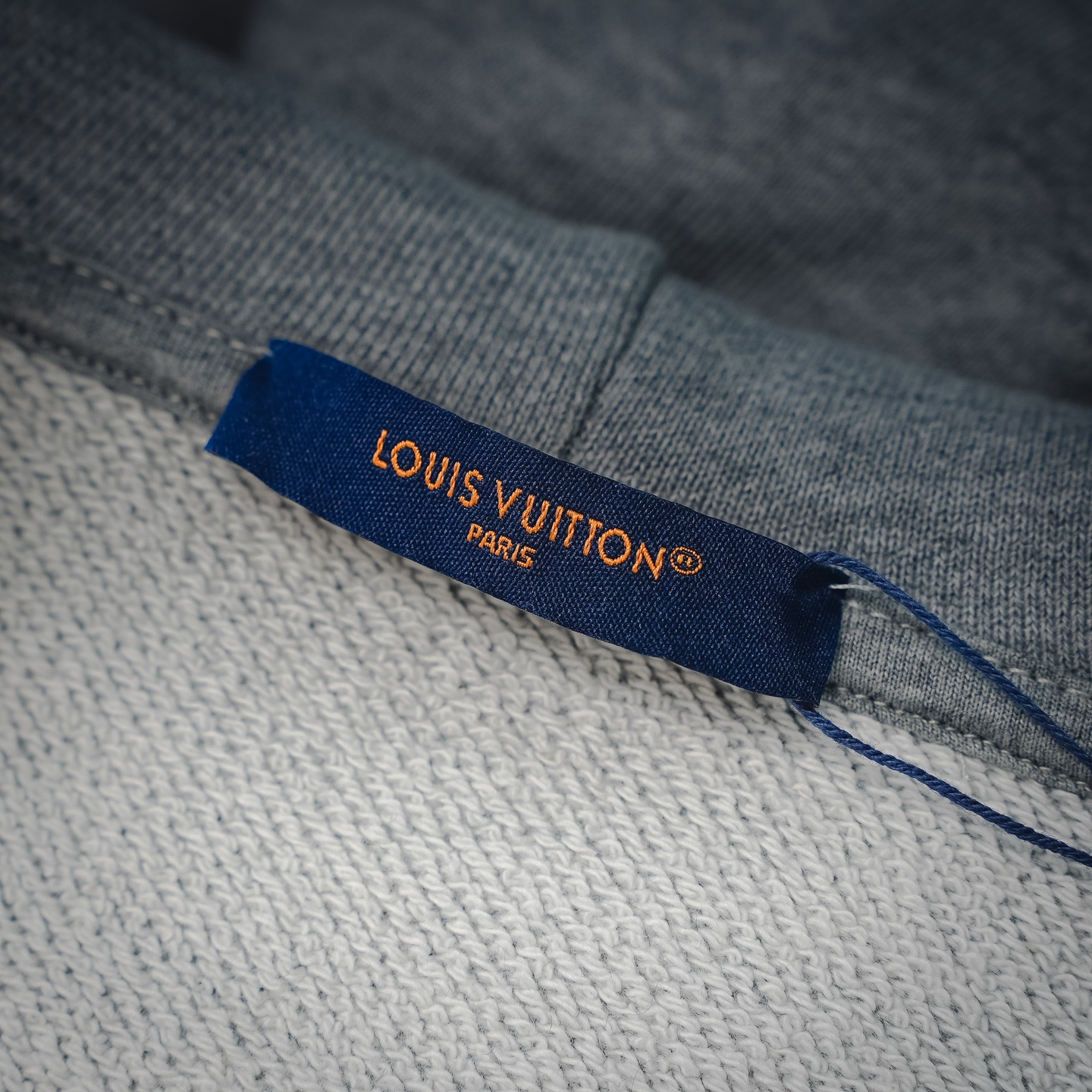 Louis embroidered zip-up hoodie