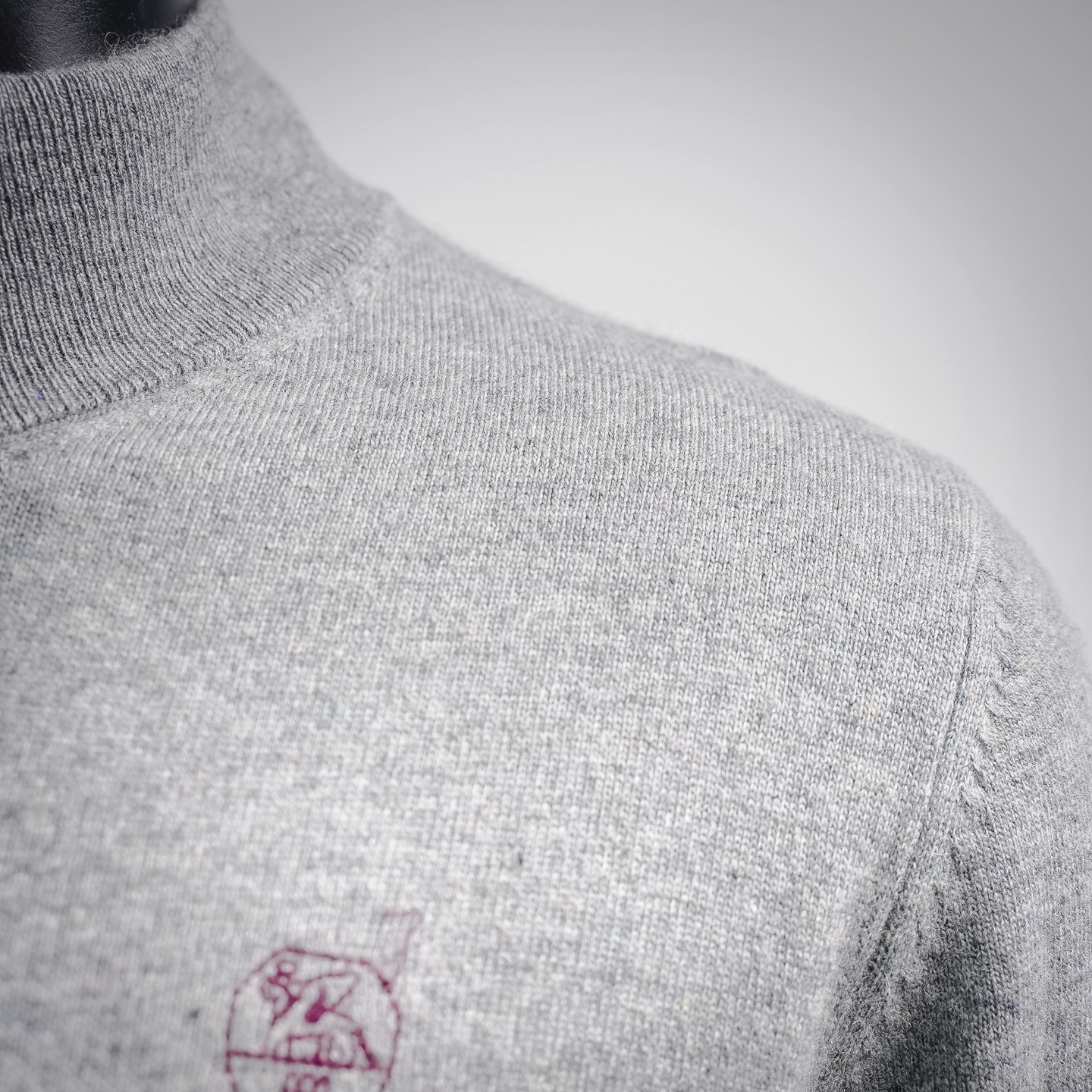 Brunello zip knit sweater