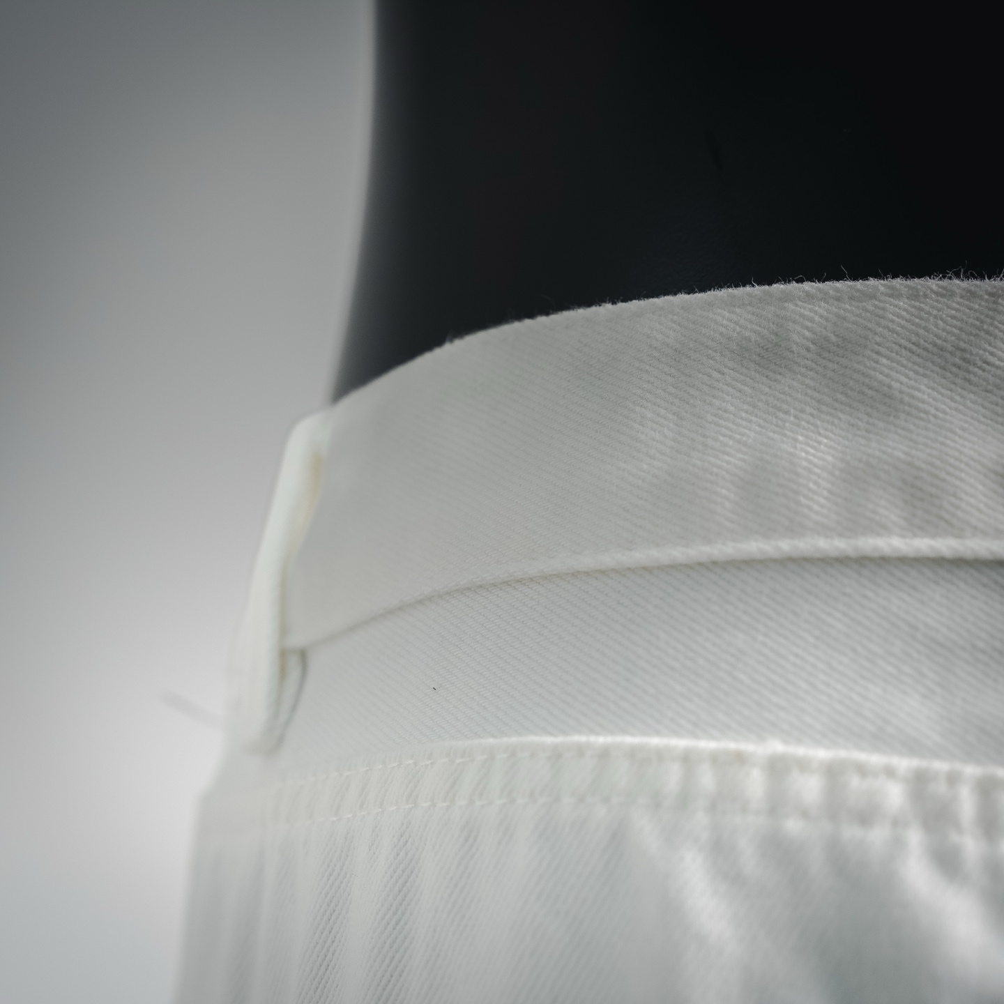 Cel leather patch jeans