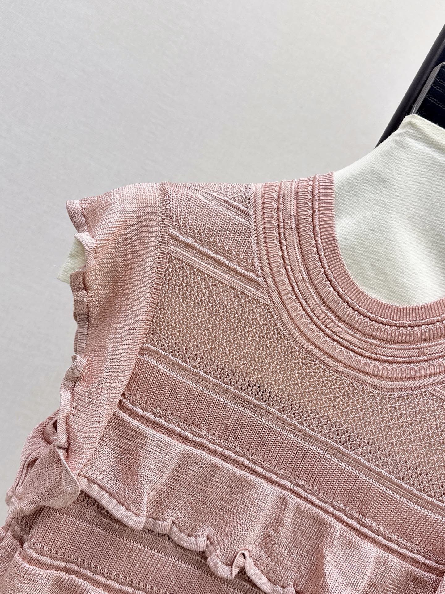 Chol 26fw layered knit dress