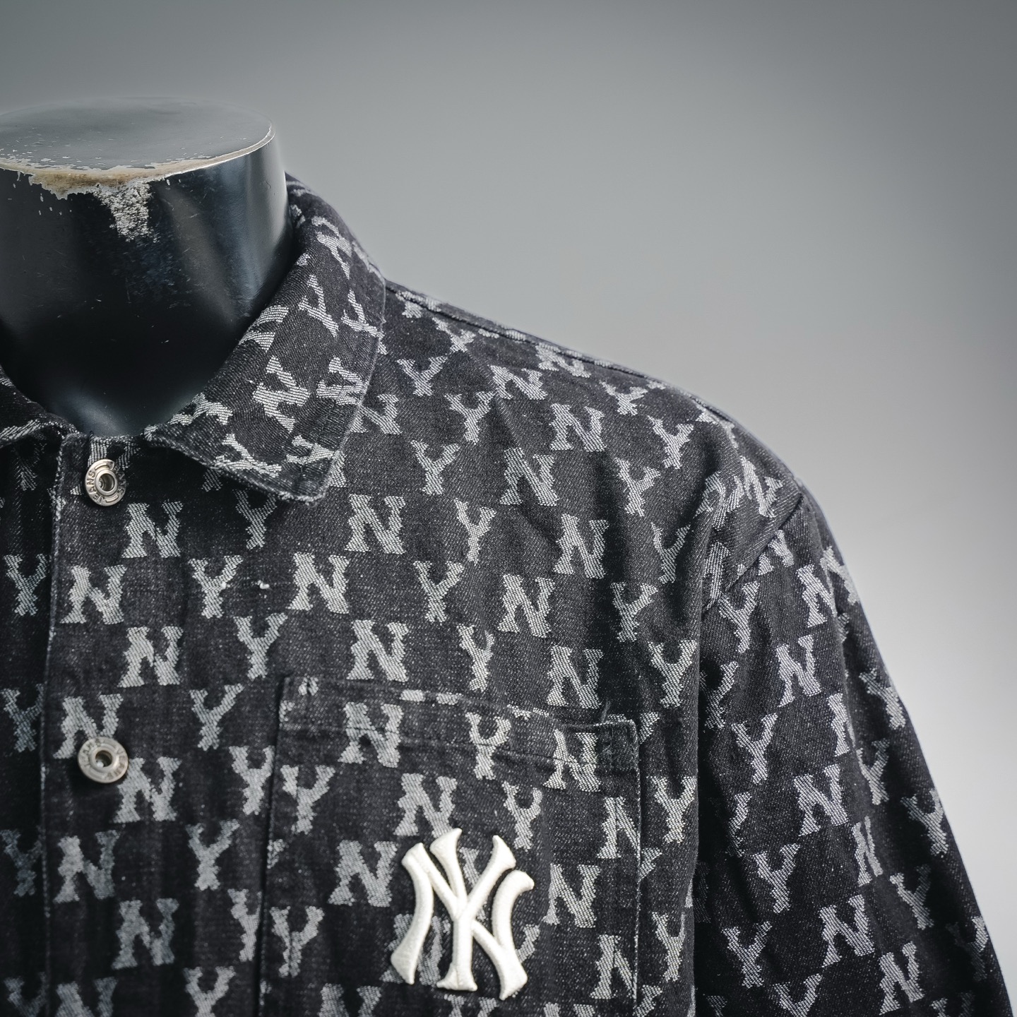 Ml embroidered denim shirts
