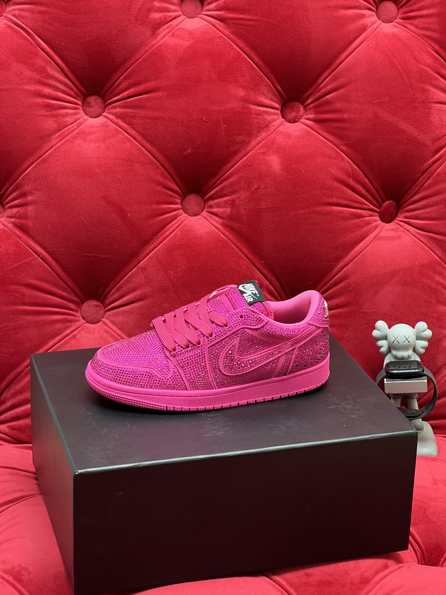 Air rhinestone sneakers