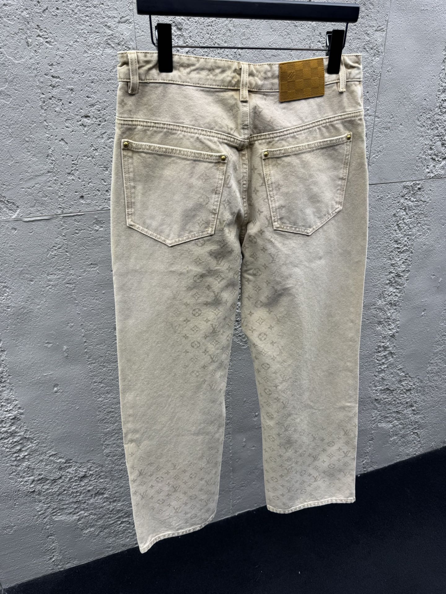 Louis all-over jacquard jeans