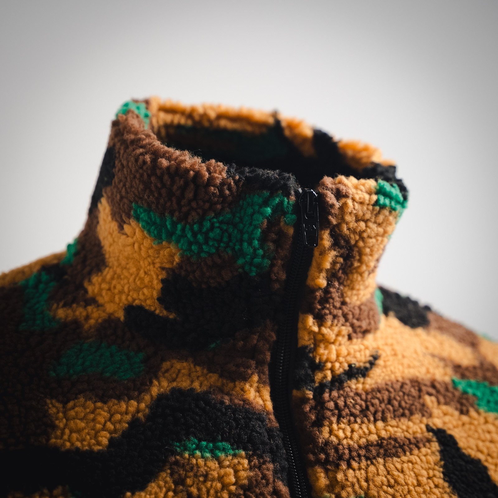 Balen military green teddy jacket