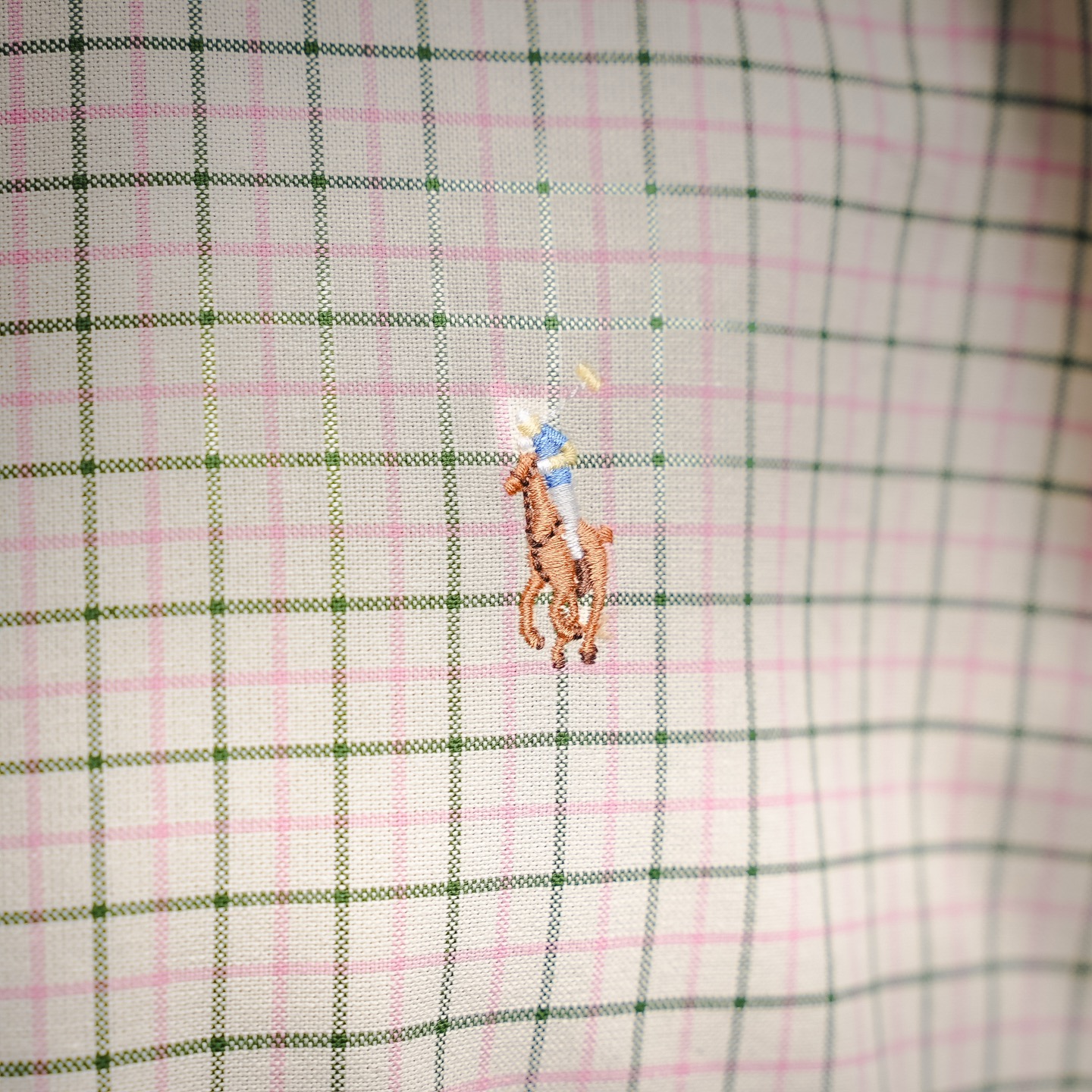 Ralph embroidered plaid shirt jacket