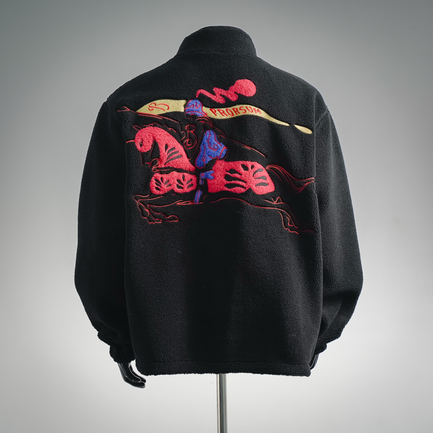 Bur flocked embroidered jacket