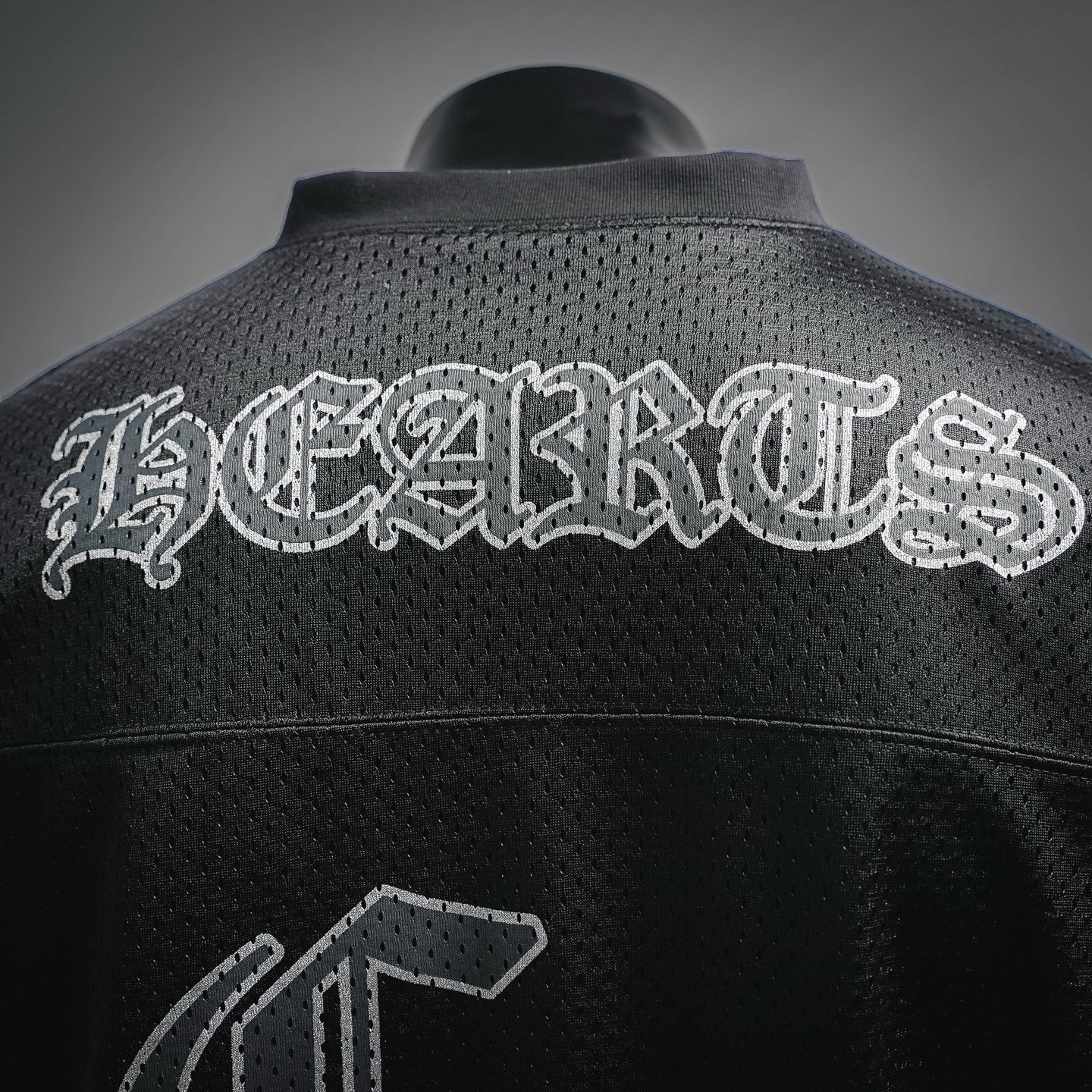 Chrome breathable mesh sweatshirt