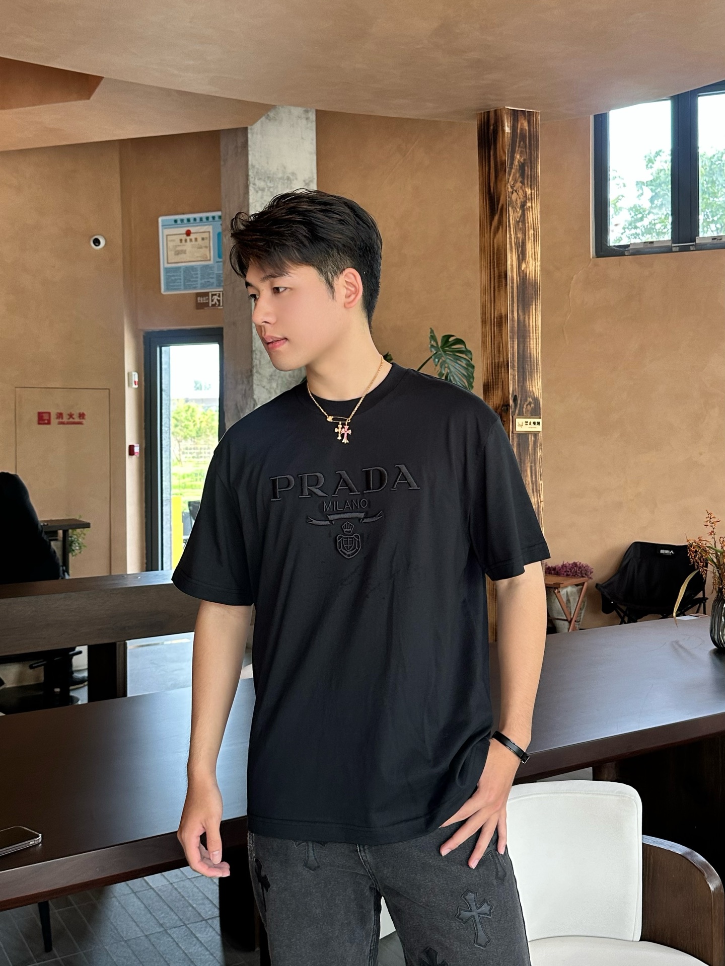 Pra embroidered t-shirt