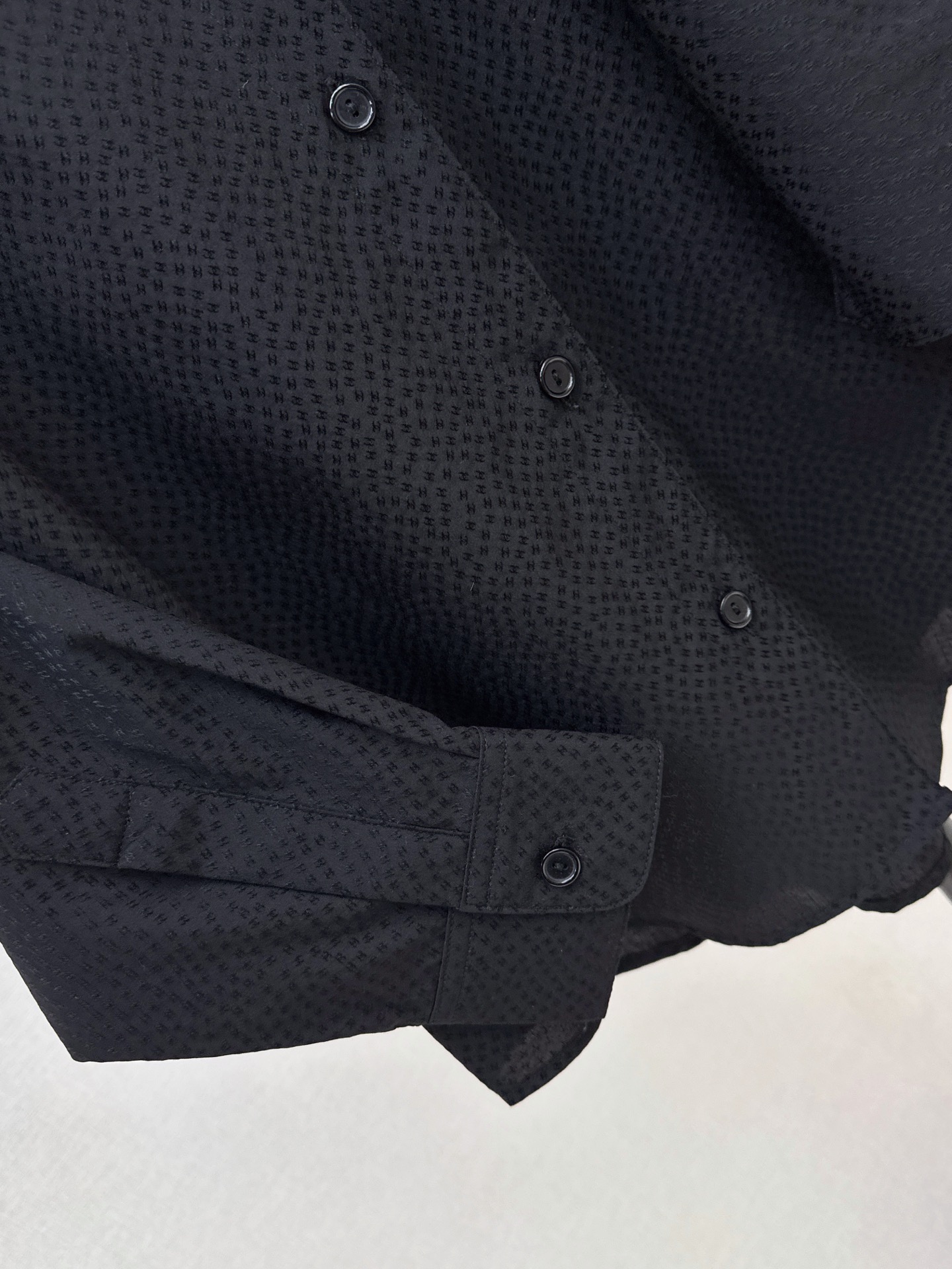 Chan 26fw jacquard silk shirt