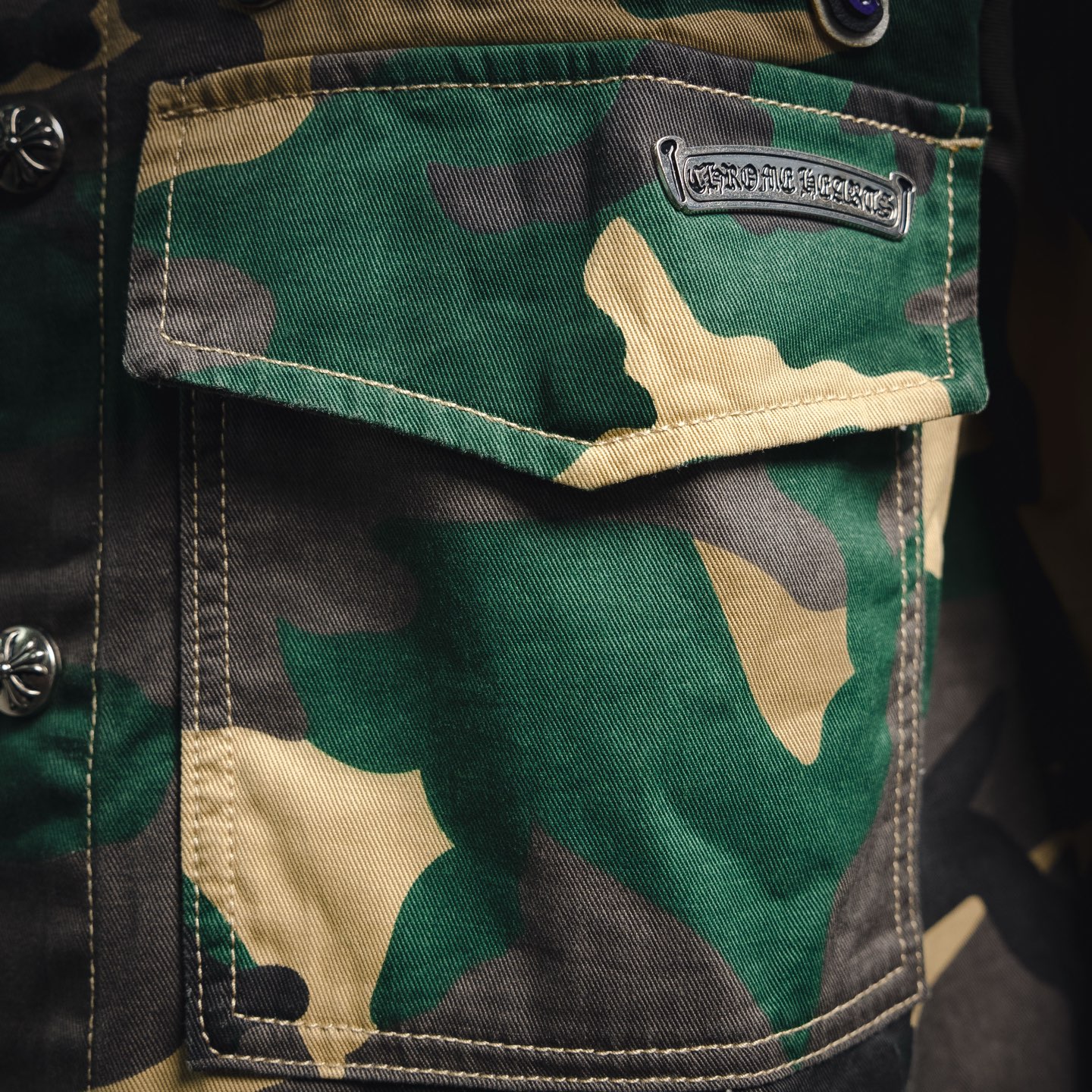 Chrome denim camo shirts