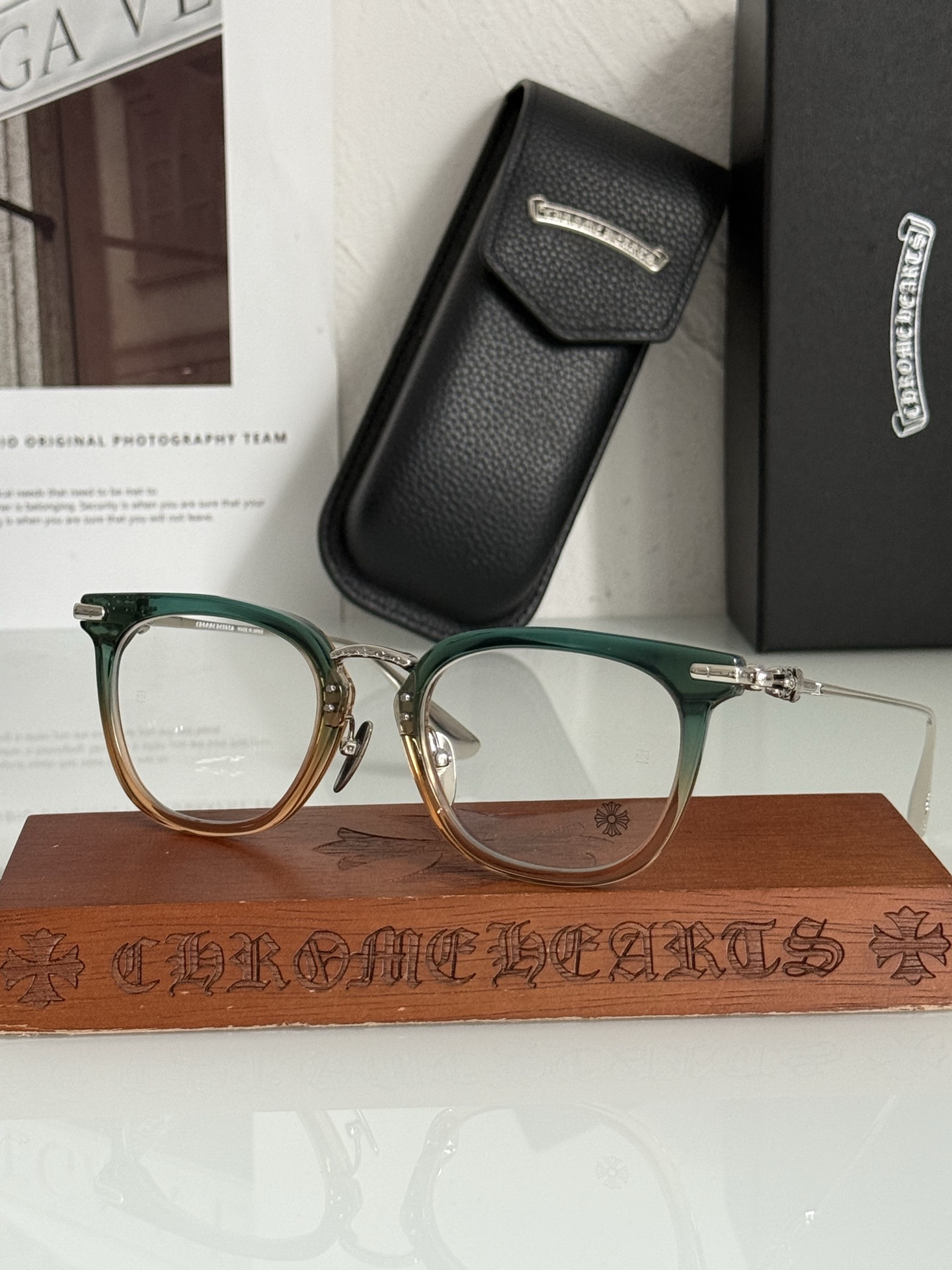 Chrome glasses