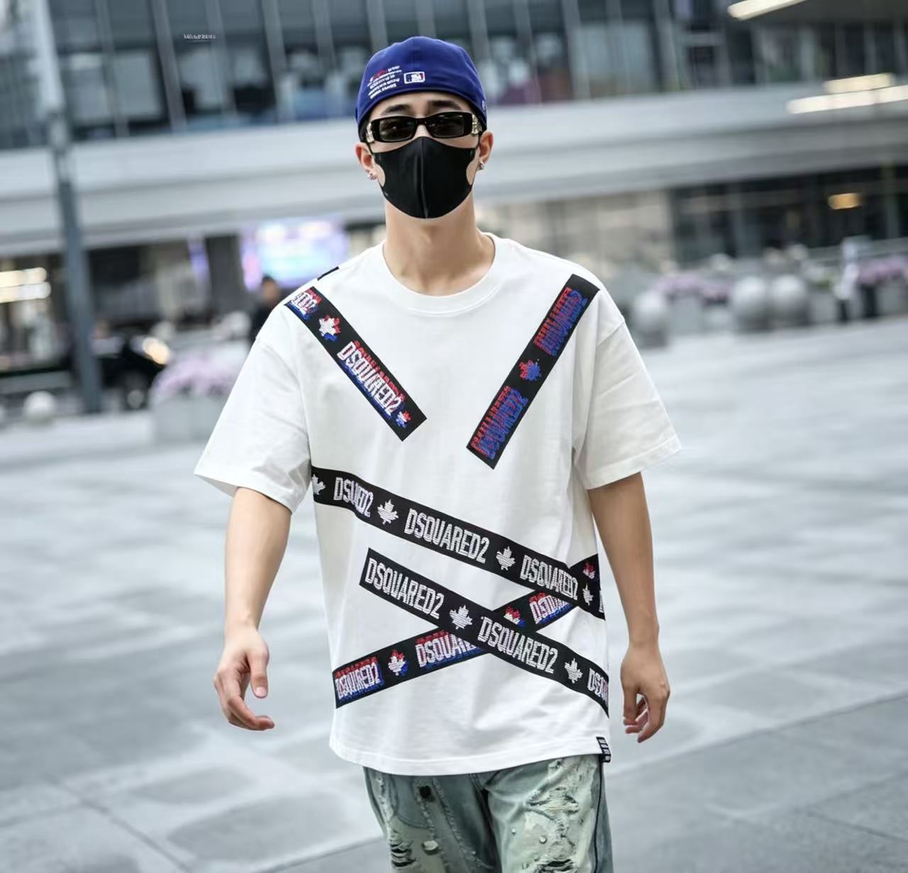 Dsqua taped t-shirt