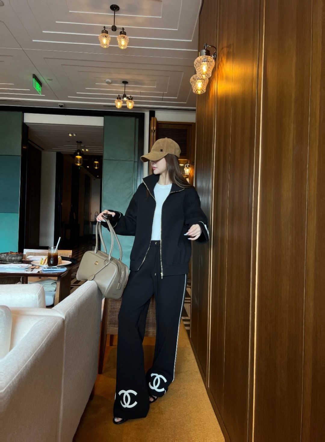 Chan 26fw causual jacket pants sets