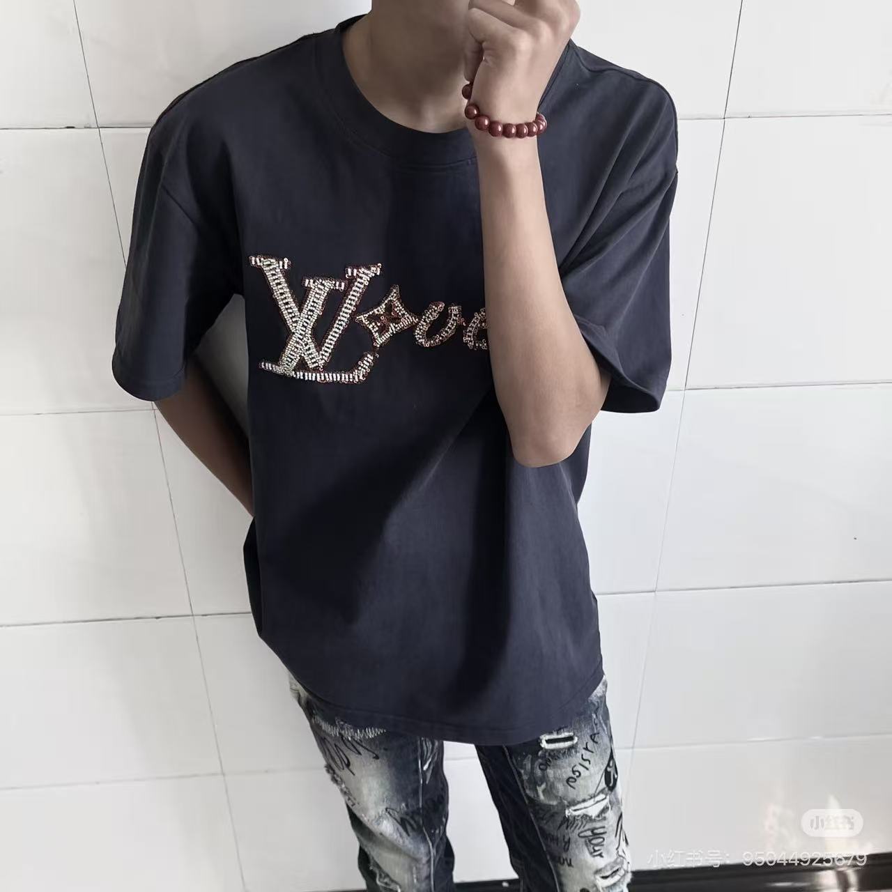 Louis embroiderd t-shirt