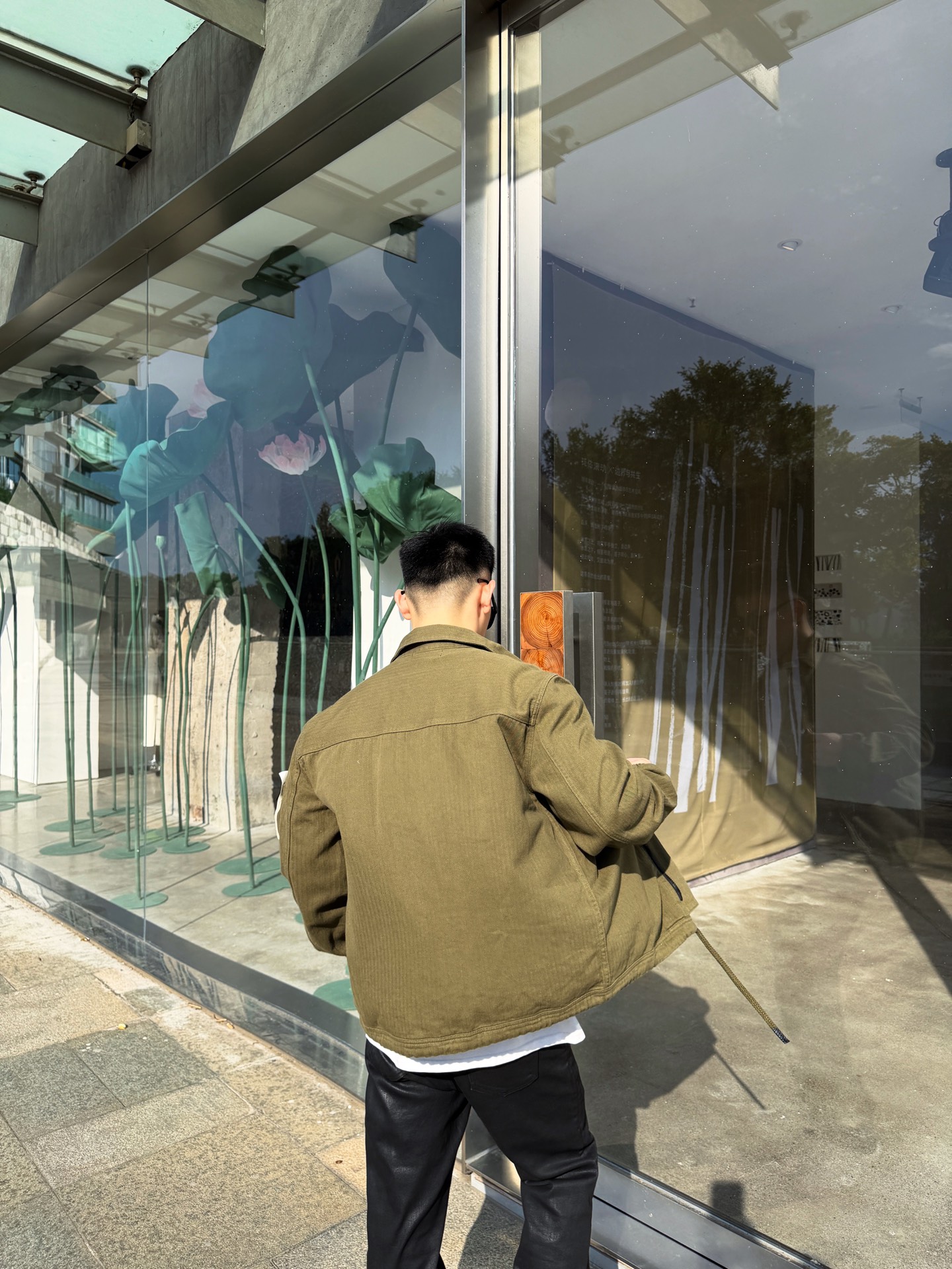 Stone multi-pocket jacket